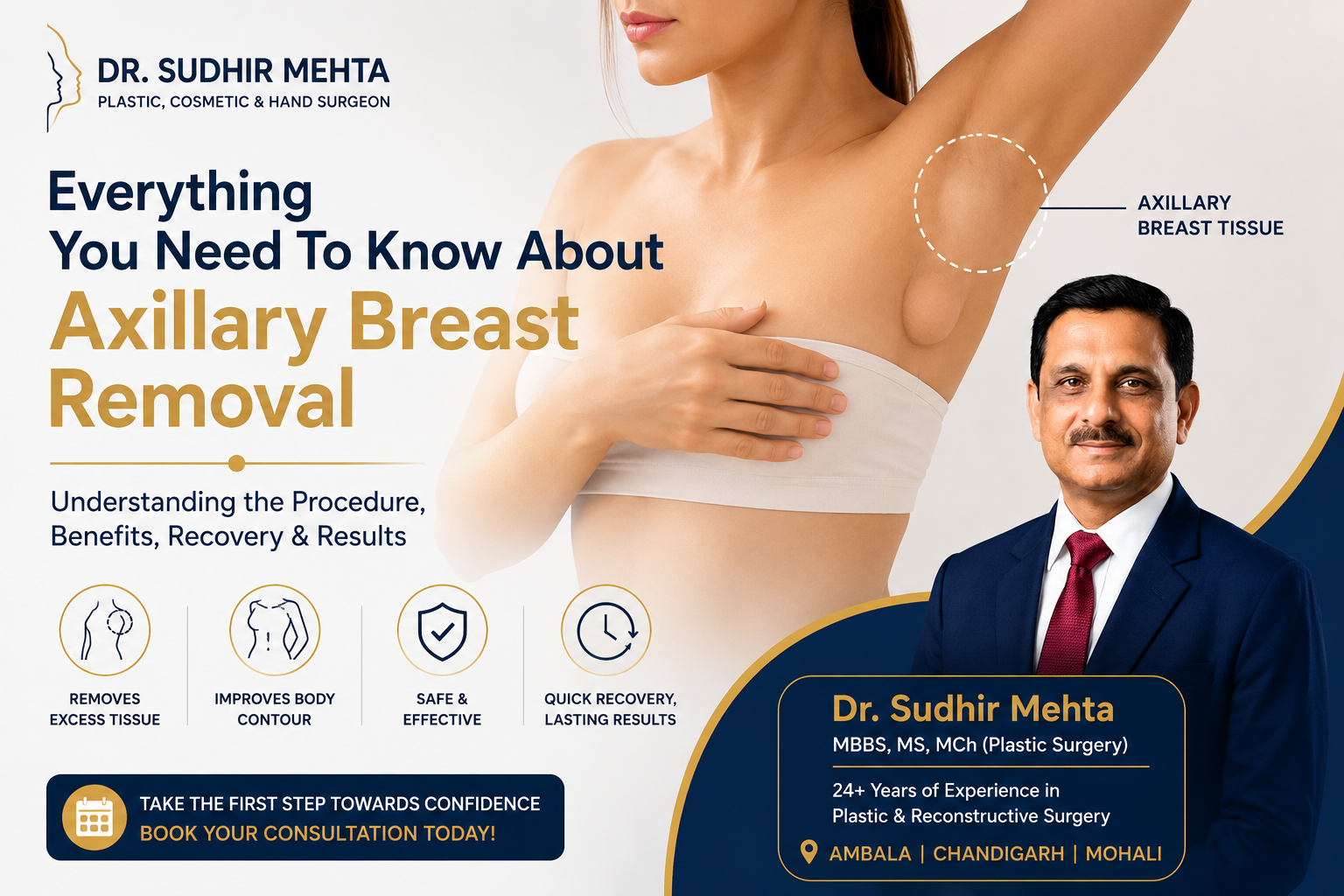 Axillary breast removal
